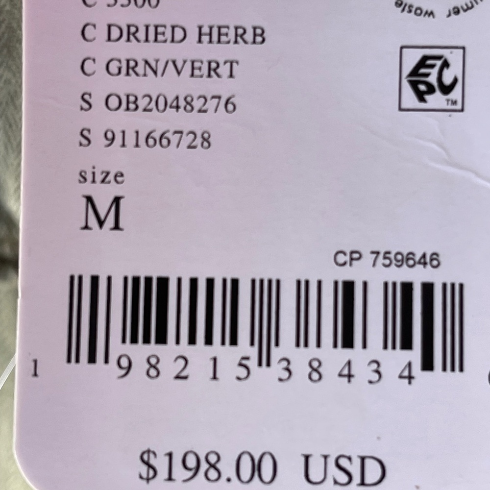 Free People Arya Utility Jacket, Medium, Dried Herb - NWT - Picture 8 of 9